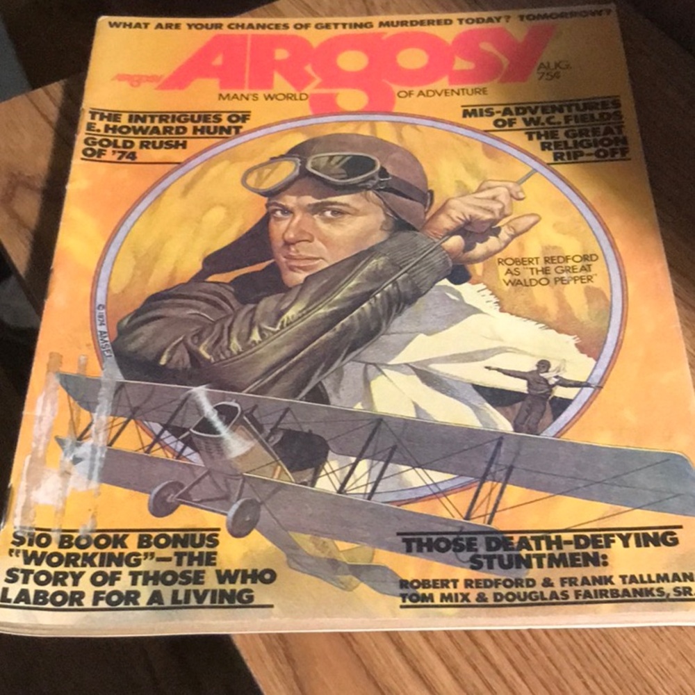 Vintage magazine called Argosy, Man’s world of Adventure. Published 1974